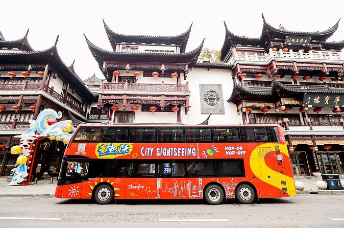 Shanghai City Sightseeing Bus Hop On Hop Off City Tour - The Bund corridor: Garden Bridge, Custom House, and the river pier