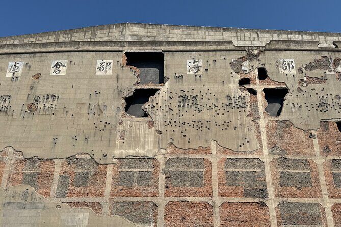 Shanghai Hidden Histories Walking Tour: Suzhou Creek to The Bund - Sihang Warehouse Memorial Museum: the 1937 stand you can still read in the walls