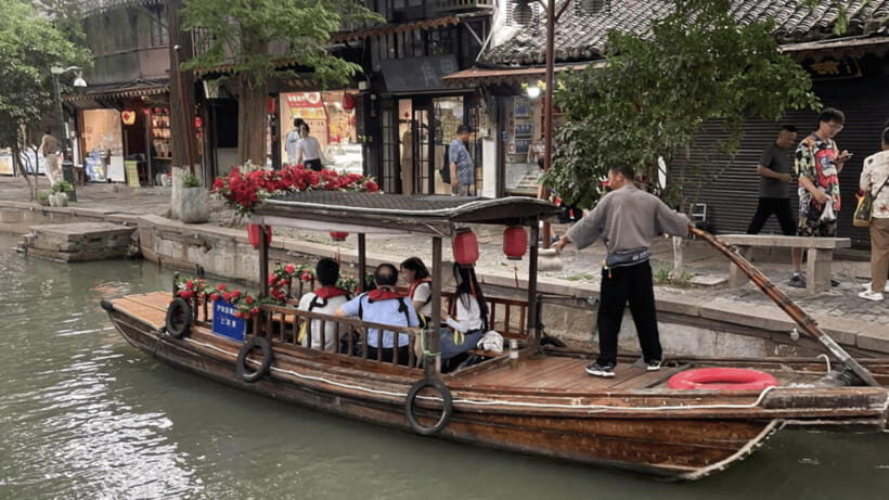 Zhujiajiao & Shanghai:Small Group Tour Water Town to Skyline - Zhujiajiao Ancient Town: canals, bridges, and a boat option